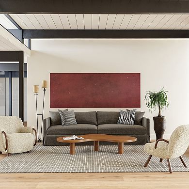 RugsUSA Melrose Checked Wool Area or Throw Rug
