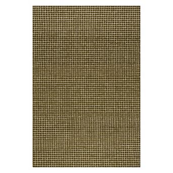 RugsUSA Melrose Checked Wool Area or Throw Rug