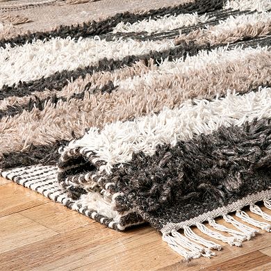 RugsUSA Tatanka Shag Wool Area or Throw Rug