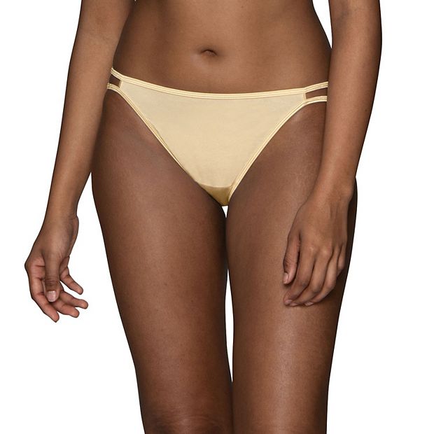 Vanity Fair - Illumination String Bikini - Beige / Size 7 - New