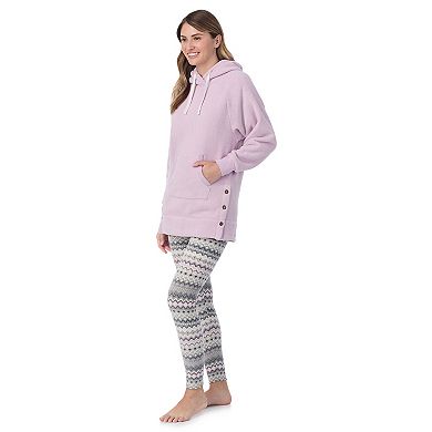 Women's Cuddl Duds® Fleece Hooded Tunic Pajama Top & Pajama Bottoms Set
