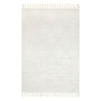 RugsUSA Balboa Textured Tile Area or Throw Rug