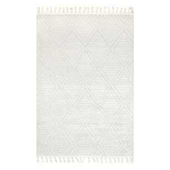 RugsUSA Balboa Textured Tile Area or Throw Rug