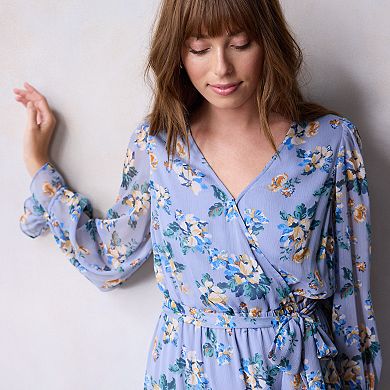 Women's LC Lauren Conrad Crinkle Wrap Mini Dress