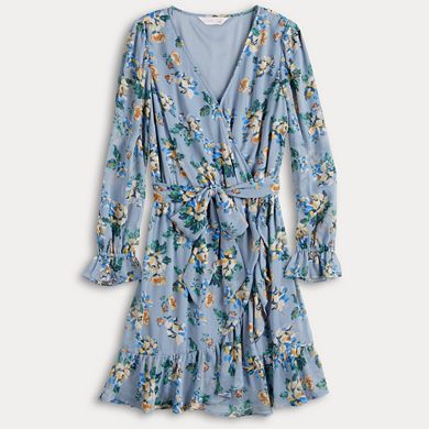 Women's LC Lauren Conrad Crinkle Wrap Mini Dress