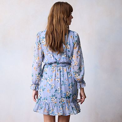 Women's LC Lauren Conrad Crinkle Wrap Mini Dress