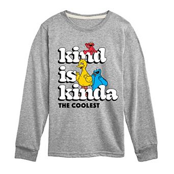Boys 8-20 Sesame Street Kind Kinda The Coolest Long Sleeve Graphic Tee