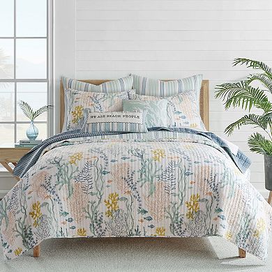 Levtex Home Ocean Meadow Coral Throw Pillow