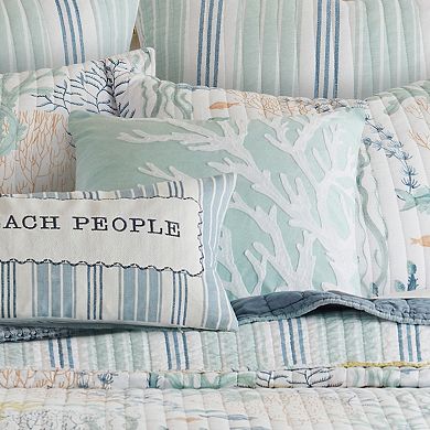 Levtex Home Ocean Meadow Coral Throw Pillow