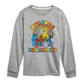 Boys 8-20 Sesame Street Neighborhood Long Sleeve Graphic Tee