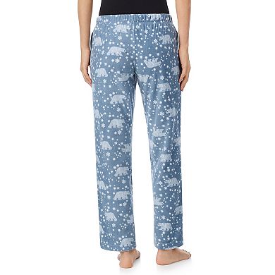 Women's Cuddl Duds Minky Fleece Open Leg Pajama Pants