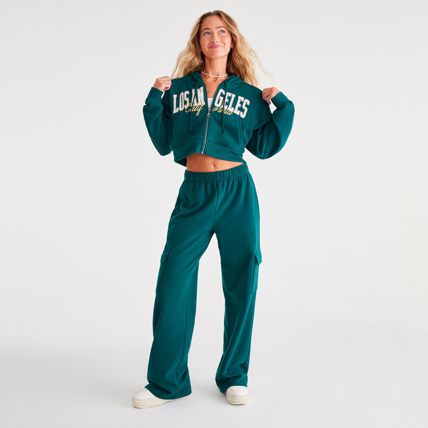 Sweat-shirt à Fermeture éclair Aéropostale Turquoise Taille S/P - Occasion Très Bon état