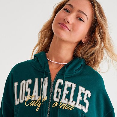 Juniors' Aeropostale Los Angeles Cropped Hoodie