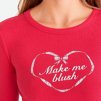 Juniors' Aeropostale Cropped Crew Neck Baby Tee