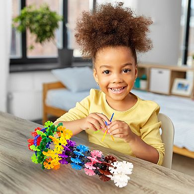 PicassoTiles 108pc Green Interlocking Plastic Disc, Building Chip Blocks Toy Set for Boys & Girls 3+
