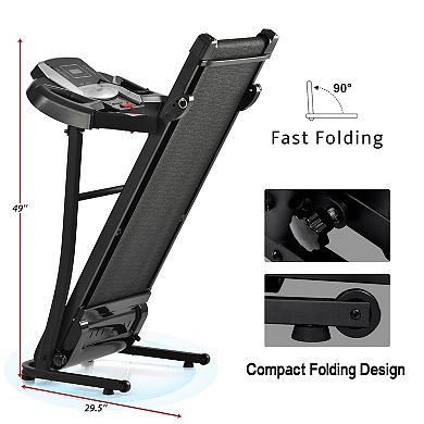 Mereax Folding Treadmill Electric Running Machine Walking Jogging Machine