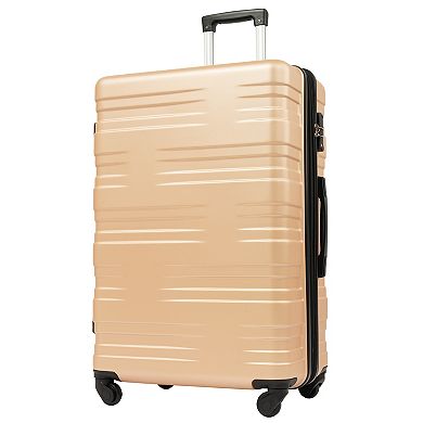 Merax Hardshell Luggage Sets 3 Pcs Spinner Suitcase With Tsa Lock Lightweight 20''24''28''