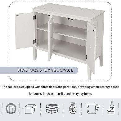 Merax Accent Storage Cabinet Wooden Cabinet