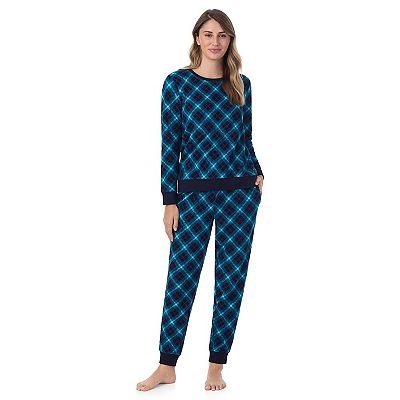 Petite Cuddl Duds® Honeycomb Fleece Pajama Top Pajama Joggers Set