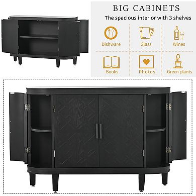 Merax Accent Storage Cabinet Sideboard Wooden Cabinet