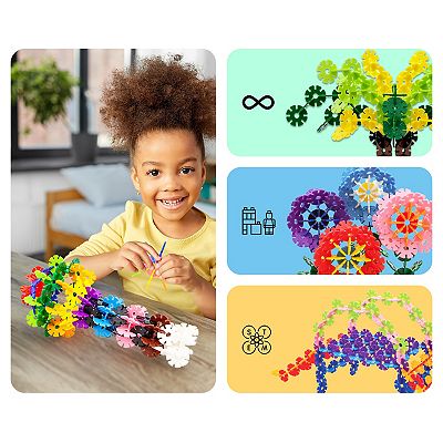 すのチルソフビ　8体セット PicassoTiles 108 PC Rainbow Interlocking Plastic Disc, Building