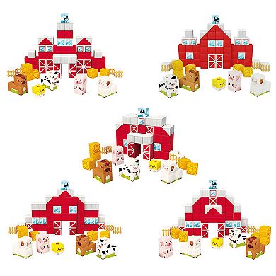 Picassotiles Magnet Cube Farm House Block Construction