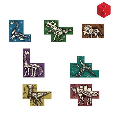 PicassoTiles 9 PC Magnetic Blocks Dinosaur Fossil Theme, Magnetic Building Blocks for Kids 3+