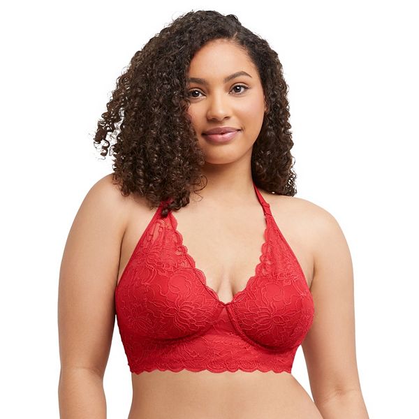 Maidenform Lace Bralette Lightly Lined Convertible Bra Longline Women's  DM1188