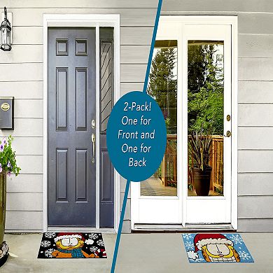 Garfield 2-pack Coir Holiday Doormats