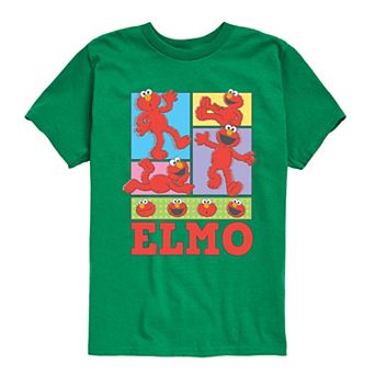 Boys 8-20 Sesame Street Elmo Grid Graphic Tee