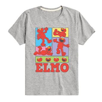 Boys 8-20 Sesame Street Elmo Grid Graphic Tee