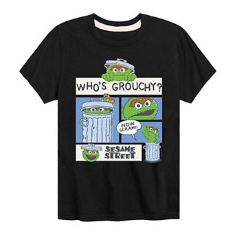 Boys 8-20 Sesame Street Who's Grouchy Graphic Tee