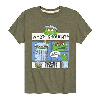 Boys 8-20 Sesame Street Who's Grouchy Graphic Tee
