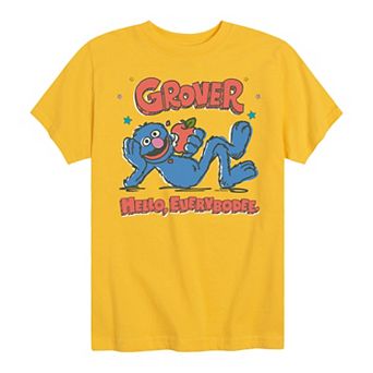 Boys 8-20 Sesame Street Grover Hello Graphic Tee