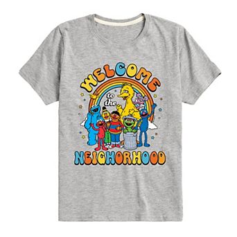 Boys 8-20 Sesame Street Neighborhood Graphic Tee