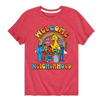 Boys 8-20 Sesame Street Neighborhood Graphic Tee