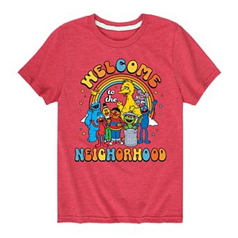 Boys 8-20 Sesame Street Neighborhood Graphic Tee