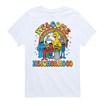 Boys 8-20 Sesame Street Neighborhood Graphic Tee