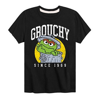Boys 8-20 Sesame Street Grouchy Since 1969 Graphic Tee