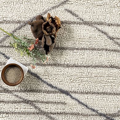 RugsUSA Sticks Wool Area Rug