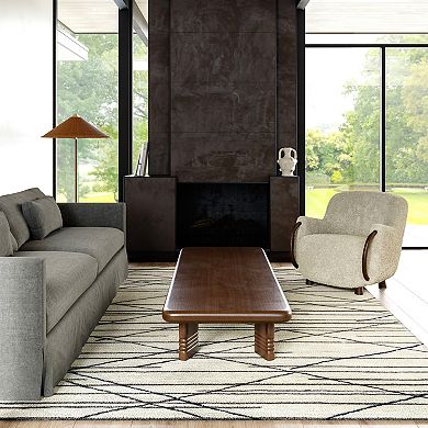 RugsUSA Sticks Wool Area Rug
