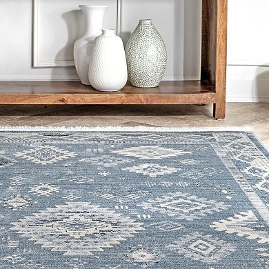 RugsUSA Venice Fringed Wool Blend Area Rug