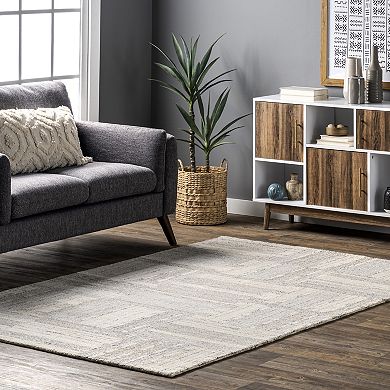 RugsUSA Deco Striped Tile Wool Blend Area Rug
