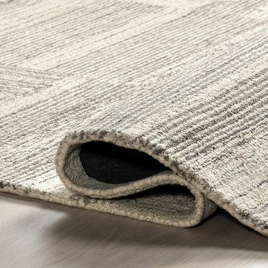 RugsUSA Deco Striped Tile Wool Blend Area Rug