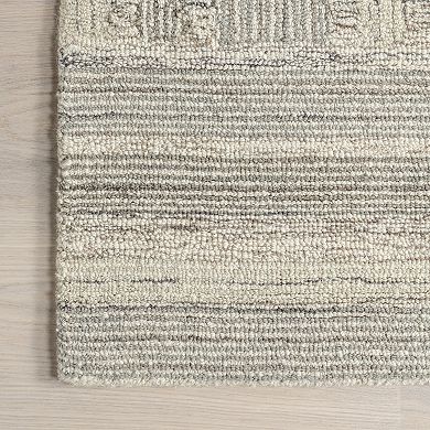 RugsUSA Deco Striped Tile Wool Blend Area Rug