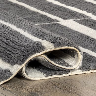 RugsUSA Vlad Striped Wool Area Rug