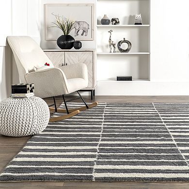 ArvinOlanoXRugsUSA Vlad Striped Wool Area Rug