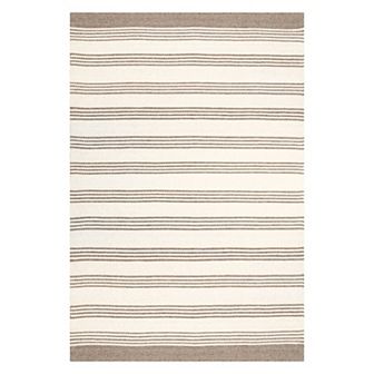RugsUSA Sage Striped Wool Blend Area Rug