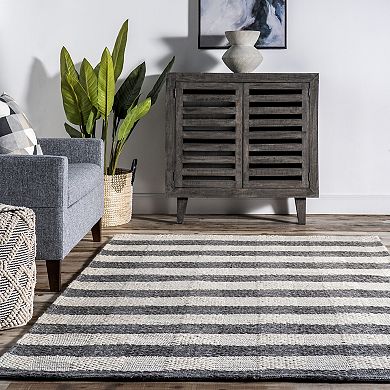 RugsUSA Sophie Striped Wool Blend Area Rug