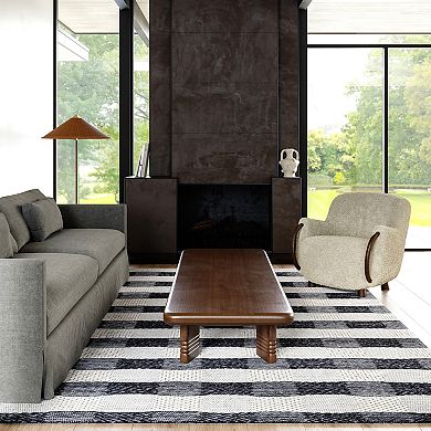 RugsUSA Sophie Striped Wool Blend Area Rug